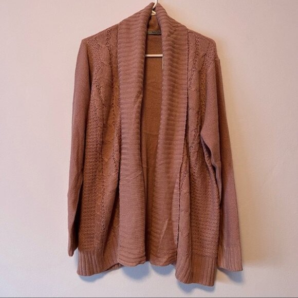 NWT Jason Maxwell Open Front Knitted Cardigan 1X - Picture 1 of 9